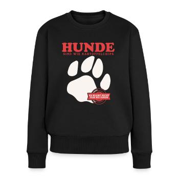 Hunde Hundeliebhaber Hundebesitzer Geschenk - Frauen Premium Bio Pullover - Schwarz - Vorne - Julia (174cm)