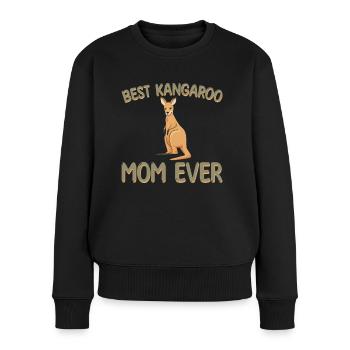 Meilleure mère kangourou de tous les temps - Pull Premium bio Femme - noir - Devant - Julia (174cm)