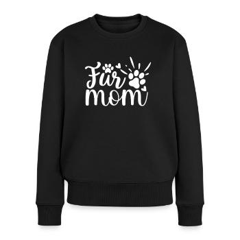 Fell-Mama - Frauen Premium Bio Pullover - Schwarz - Vorne - Julia (174cm)