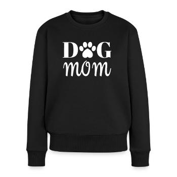 Dog mom - Women's Premium Organic Jumper - black - Front - Julia (174cm)
