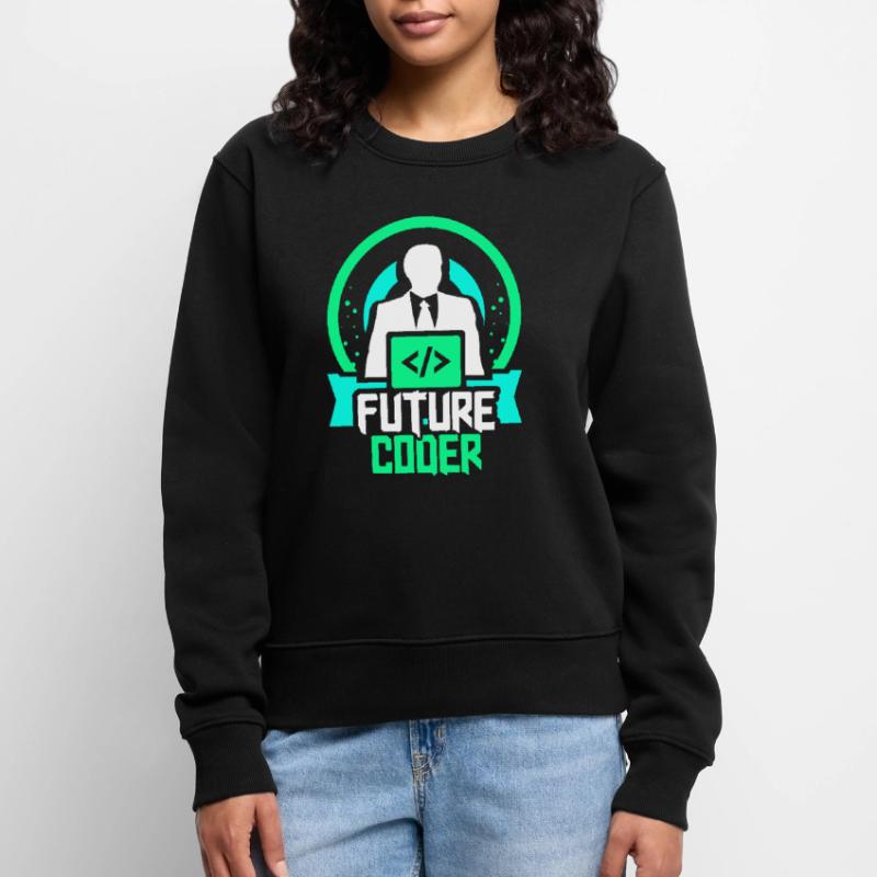 Future Coder Coding Programmer Code Women's Premium Organic Jumper