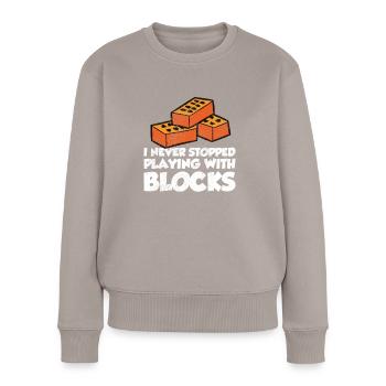 Bricklayer Profession Gift Idea Mason Gift Mason Mason - Women's Premium Organic Jumper - taupe - Front - Julia (174cm)