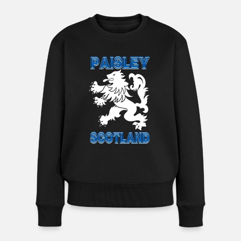 Écosse Paisley - Pull Premium bio Femme - noir