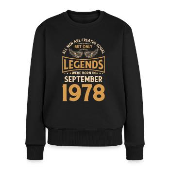 Birthday The Legends ont été publiés en septembre 1978 g - Pull Premium bio Femme - noir - Devant - Julia (174cm)