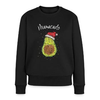 Werdende Mutter Mama Schwangerschaft Babybauch - Frauen Premium Bio Pullover - Schwarz - Vorne - Julia (174cm)