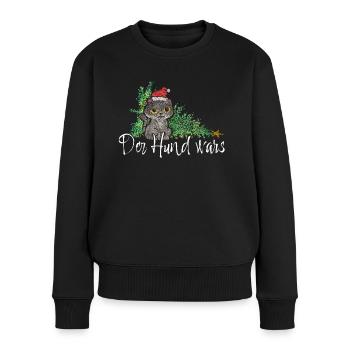 Weihnachtsmuffel Katzen Anti Christmas Xmas - Frauen Premium Bio Pullover - Schwarz - Vorne - Julia (174cm)