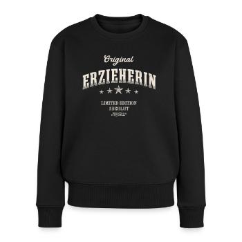 Erzieherin Limited Edition Pädagogin Kindergärtner - Frauen Premium Bio Pullover - Schwarz - Vorne - Julia (174cm)