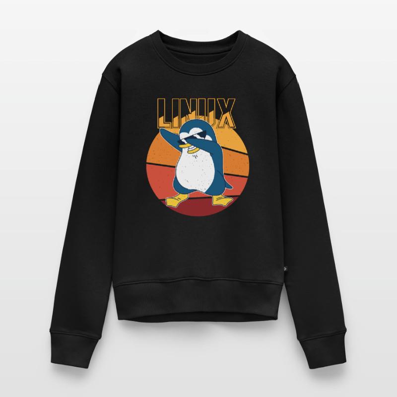 Linux Root Admin Cool Penguin Informatics Nerd Frauen Premium Bio Pullover