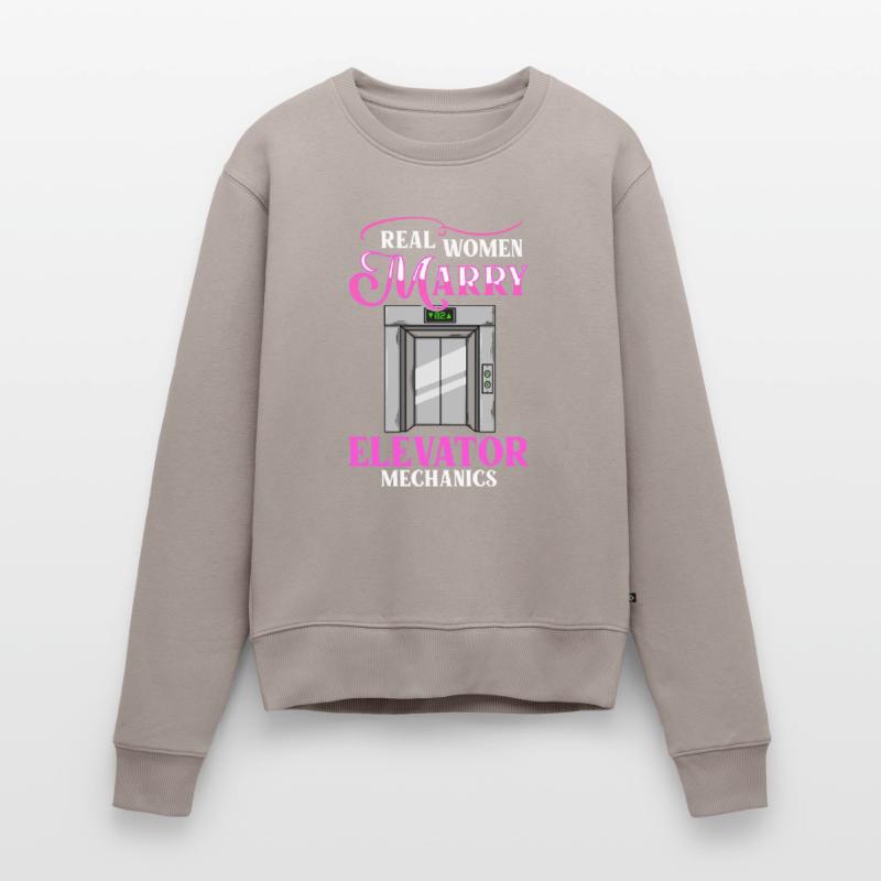Elevator Elevator System Technician Woman Elevator Elevator Women's Premium Organic Jumper