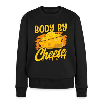 Körper Von Käse Sprüche Liebe Liebhaber Süß - Frauen Premium Bio Pullover - Schwarz - Vorne - Julia (174cm)