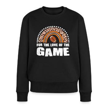 Joueur de football américain pour l’amour du jeu - Pull Premium bio Femme - noir - Devant - Julia (174cm)