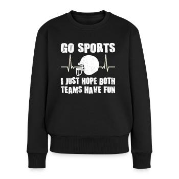 Joueur de football américain Go Sports Fan - Pull Premium bio Femme - noir - Devant - Julia (174cm)