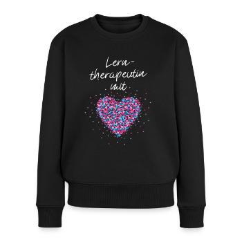 Lerntherapeutin mit Herz Lerntherapie Nachhilfe - Frauen Premium Bio Pullover - Schwarz - Vorne - Julia (174cm)