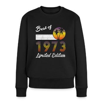 50th Anniversary Best of 1973 Édition limitée - Pull Premium bio Femme - noir - Devant - Julia (174cm)