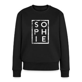Sophie Minimalism - Women's Premium Organic Jumper - black - Front - Julia (174cm)
