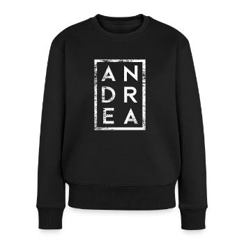 Andrea Minimalism - Women's Premium Organic Jumper - black - Front - Julia (174cm)