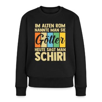 Schiri Unparteiischer Fußball Schiedsrichter - Frauen Premium Bio Pullover - Schwarz - Vorne - Julia (174cm)