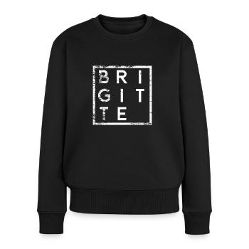 Brigitte Minimalisme - Pull Premium bio Femme - noir - Devant - Julia (174cm)