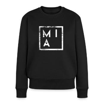 Mia Minimalisme - Pull Premium bio Femme - noir - Devant - Julia (174cm)