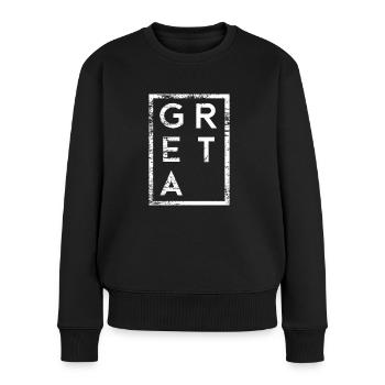 Greta Minimalism - Women's Premium Organic Jumper - black - Front - Julia (174cm)