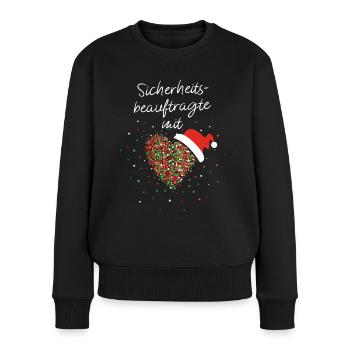Sicherheitsbeauftragte mit Herz Kollegin Nikolaus - Frauen Premium Bio Pullover - Schwarz - Vorne - Julia (174cm)