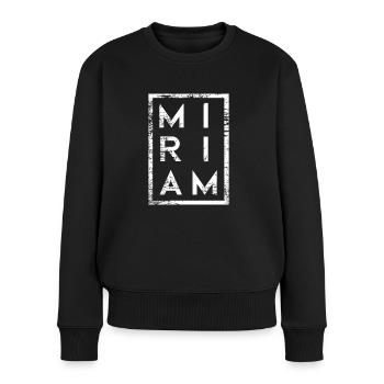 Miriam Minimalism - Women's Premium Organic Jumper - black - Front - Julia (174cm)