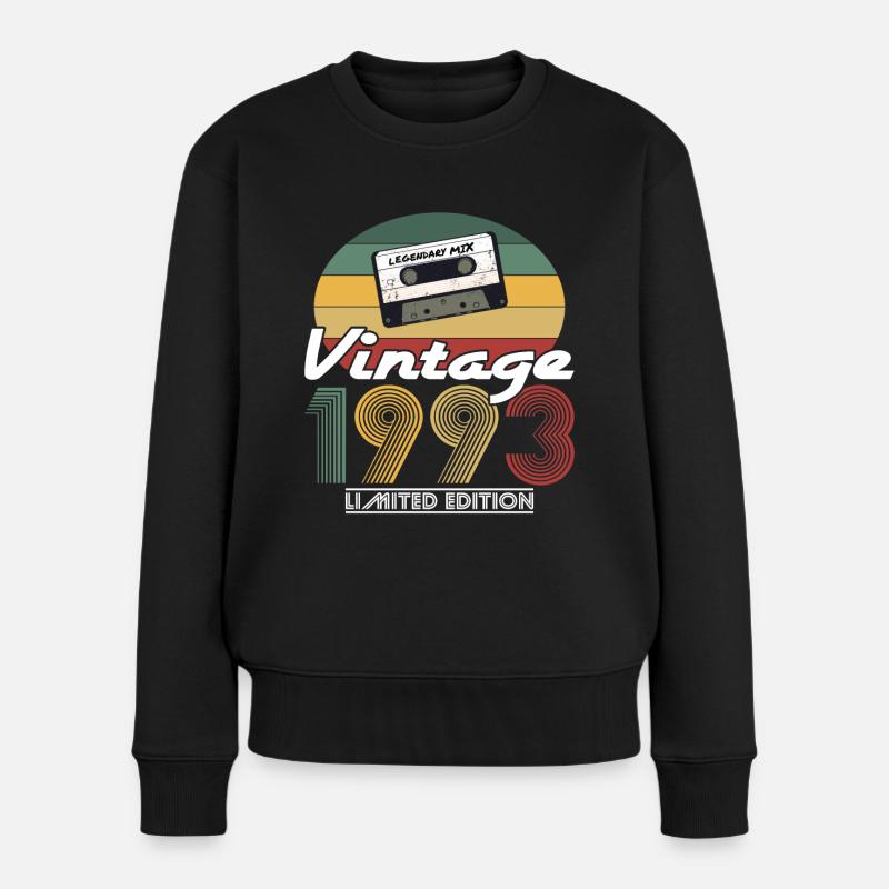 30th Anniversary Vintage 1993 Edition Limitée - Pull Premium bio Femme - noir