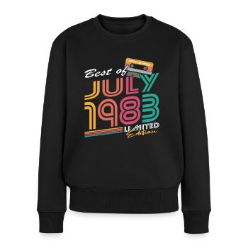 40th birthday Born July 1983 Best of 1983 - Women's Premium Organic Jumper - black - Front - Julia (174cm)
