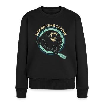 Équipe d’aviron Capitaine Aviron Rowing Canoë d’aviron - Pull Premium bio Femme - noir - Devant - Julia (174cm)