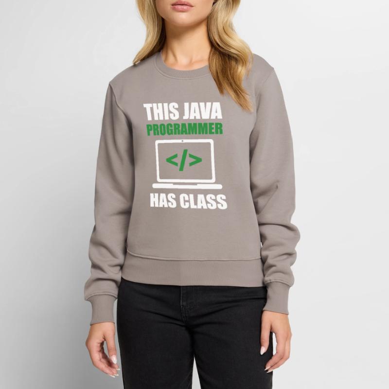 This Java Programmer has Class Programming Coding Frauen Premium Bio Pullover