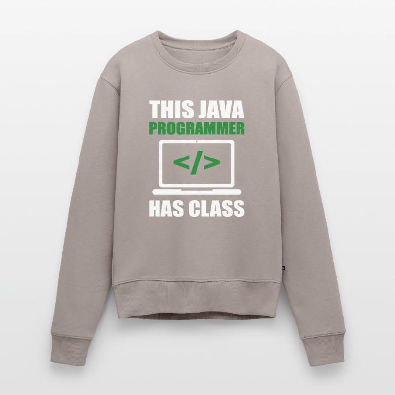 Ce programmeur Java a un codage de programmation de classe Pull Premium bio Femme