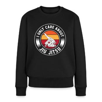 Jujutsu ne se soucie que du Jiu Jitsu Arts Martiaux MMA - Pull Premium bio Femme - noir - Devant - Julia (174cm)