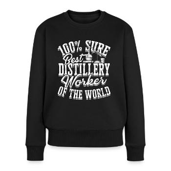 schnaps whiskey brennen schnapsbrenner geschenkide - Frauen Premium Bio Pullover - Schwarz - Vorne - Julia (174cm)