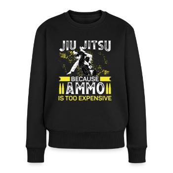 Jiu Jitsu parce que les munitions trop chères Jujutsu MMA - Pull Premium bio Femme - noir - Devant - Julia (174cm)
