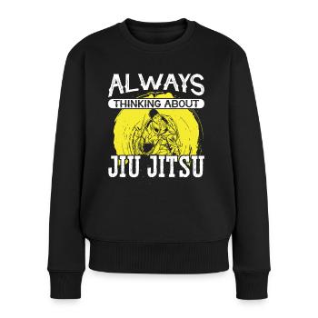 Jujutsu Always Thinking About Jiu Jitsu MMA - Women's Premium Organic Jumper - black - Front - Julia (174cm)