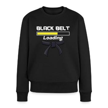 Jiu jitsu Black Belt Loading Jujutsu Martial Arts - Women's Premium Organic Jumper - black - Front - Julia (174cm)
