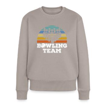 Bowling Team Hobby Bowler Mannschaft - Pull Premium bio Femme - taupe - Devant - Julia (174cm)