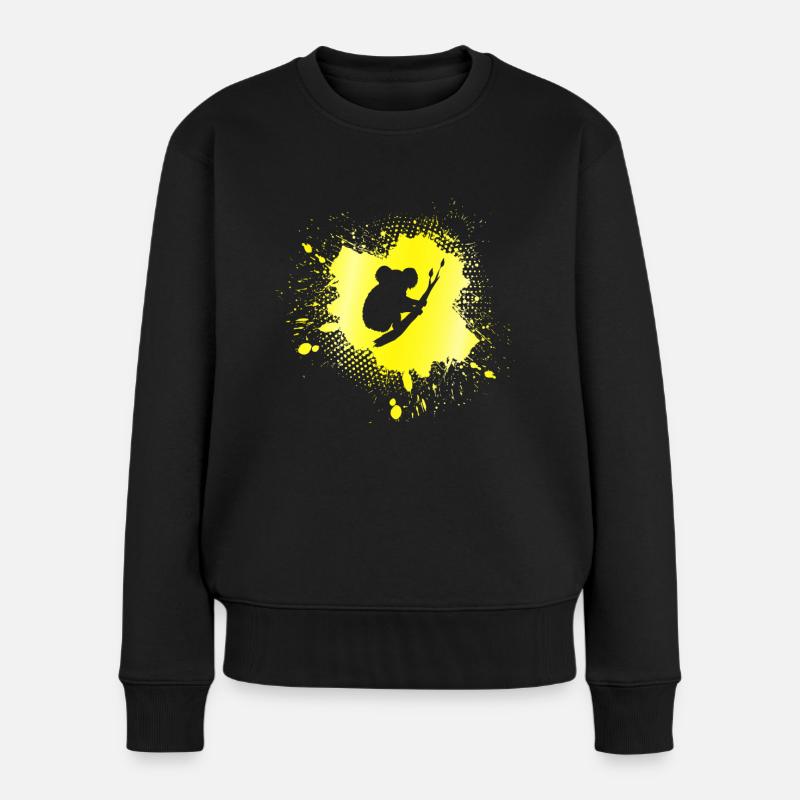 Koala - Frauen Premium Bio Pullover - Schwarz