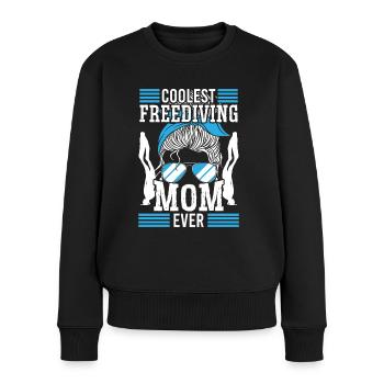 Freediver Coolest Freediving Maman Ever Apnea Diving - Pull Premium bio Femme - noir - Devant - Julia (174cm)