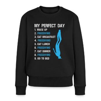 Freediver Perfect Day Freediving Apnea Diving Dive - Pull Premium bio Femme - noir - Devant - Julia (174cm)