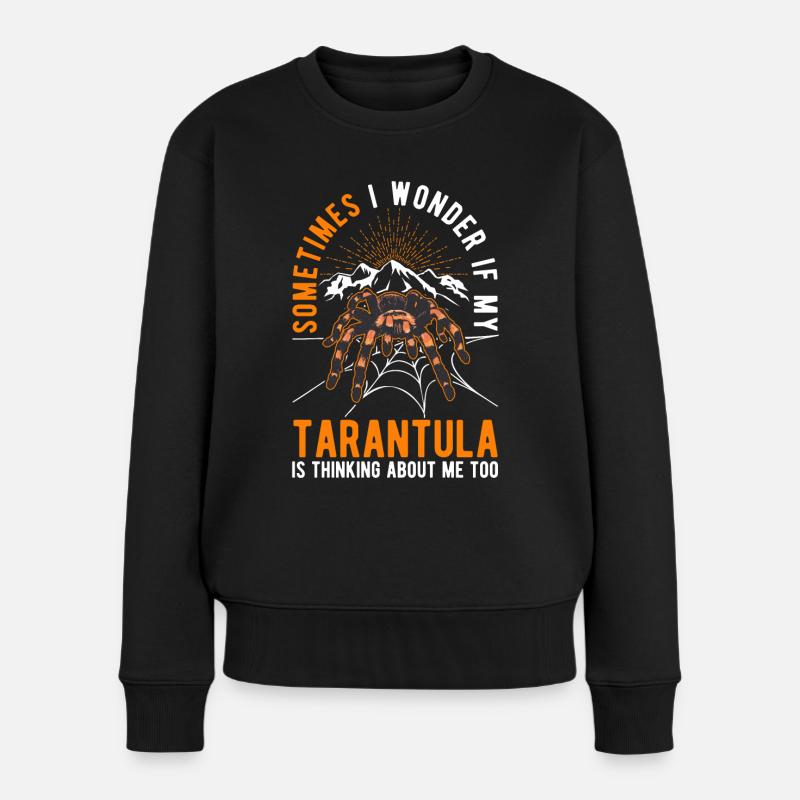 Tarantel Geschenk Spinne Tarantula - Frauen Premium Bio Pullover - Schwarz