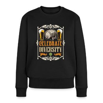 Beer Brewing Celebrate Diversity Beer Home Brewer - Women's Premium Organic Jumper - black - Front - Julia (174cm)