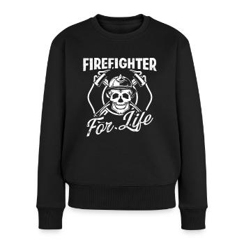 Firefighter Firefighter For Life Fire Department - Women's Premium Organic Jumper - black - Front - Julia (174cm)