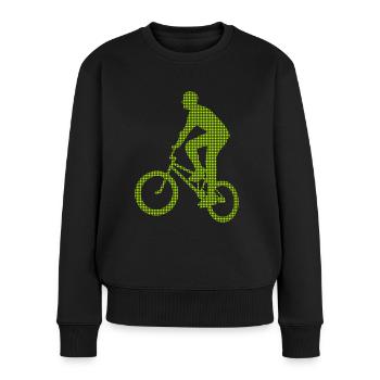 Bmx - Frauen Premium Bio Pullover - Schwarz - Vorne - Julia (174cm)