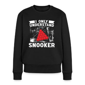 Billiards Only Understand Snooker 8 Ball Pool - Women's Premium Organic Jumper - black - Front - Julia (174cm)