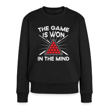 Snooker Game Won In The Mind Billiards 8 Ball Pool - Women's Premium Organic Jumper - black - Front - Julia (174cm)