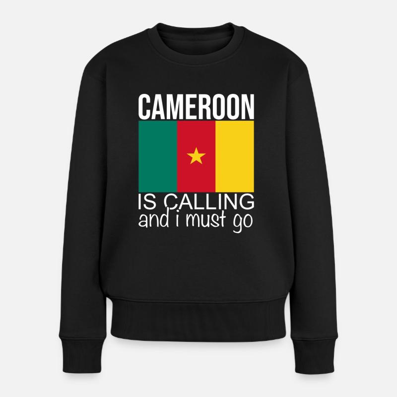 Citation Cameroun - Pull Premium bio Femme - noir