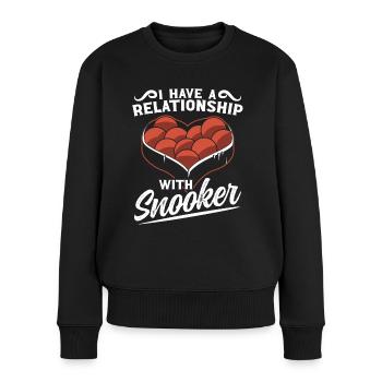 Billiard Relationship With Snooker 8 Ball Pool - Women's Premium Organic Jumper - black - Front - Julia (174cm)