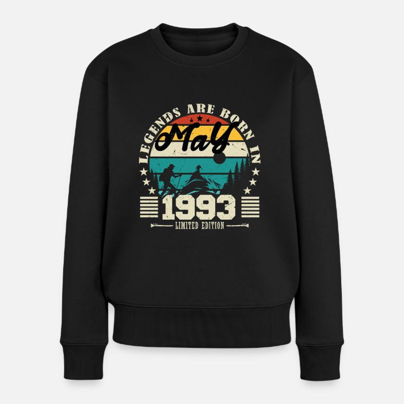 Mai 1993 Geburtstagsgeschenk Mai 1993. Mai 1993. - Frauen Premium Bio Pullover - Schwarz