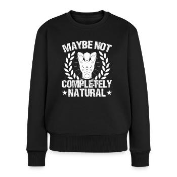Strongman Maybe Not Natural Fitness Bodybuilding - Women's Premium Organic Jumper - black - Front - Julia (174cm)